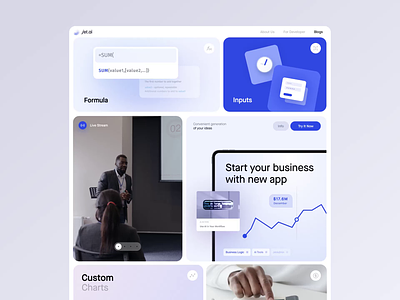 Jet AI Blogs ai animation app blog branding builder clean design gpt gradient graphic design jetadmin motion graphics no code simple ui visual identity