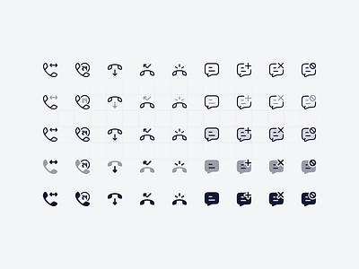 Beautiful icons ✨ 🔥 bulk call chat communication duotone iconography icons rounded solid stroke twotone