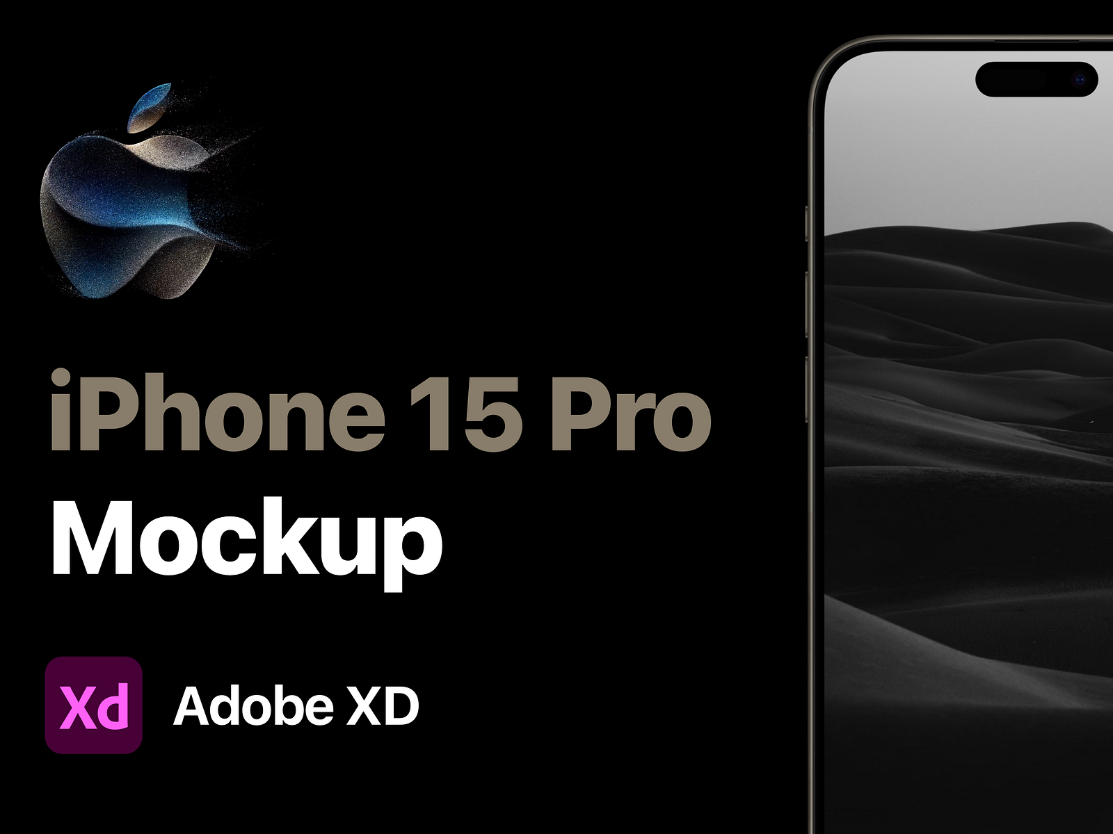 iPhone 15 Pro Mockup for Adobe XD for Free by Faysal Khan (iamfaysalᵀᴹ ...