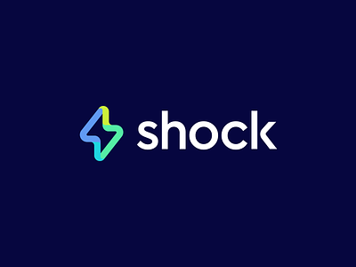 Shock - bolt logo abstract bolt branding casino colorful logo colors connect connection crypto crypto currency flow gambling lightning logo modern ribbon logo shock software logo symbol tech