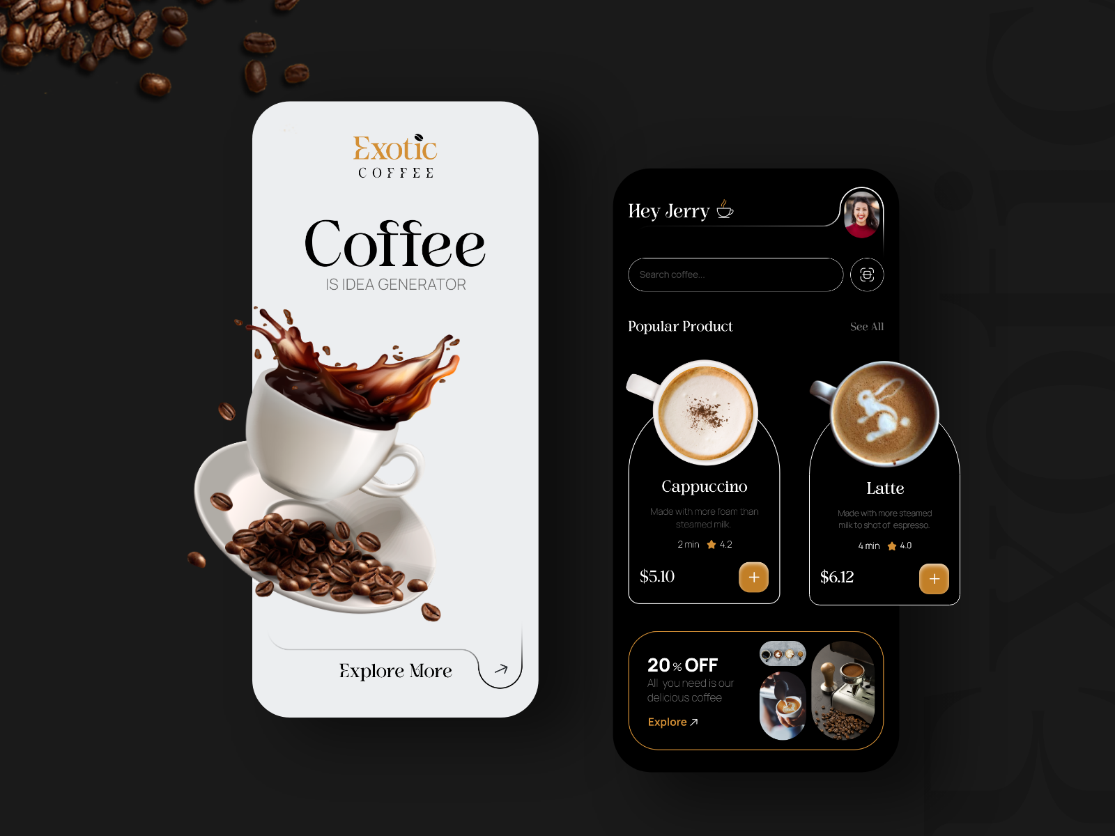 Coffee Shop App UI/UX Design ☕️ By APurple On Dribbble