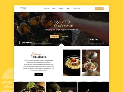 Food Catering Landing Page UI adobe xd catering website figma ui user interface ux