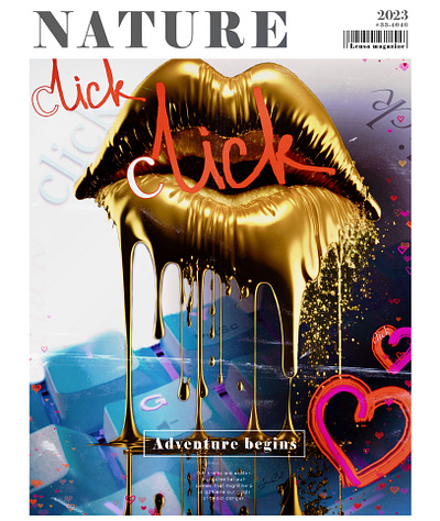 Click-click art computerart design digital art graphic art graphic design illustration poster