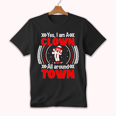 CLOWN T-SHIRT DESIGN best t shirt design clown t shirt design custom t shirt jokertshirt design trendy t shirt design typography