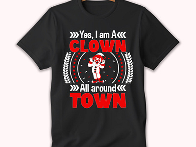 CLOWN T-SHIRT DESIGN best t shirt design clown t shirt design custom t shirt jokertshirt design trendy t shirt design typography