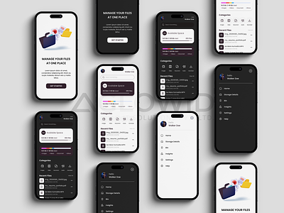 FileVault Pro: Your All-in-One File Storage Solution! app app development app storage design file storage app graphic design mobile app ui uiux