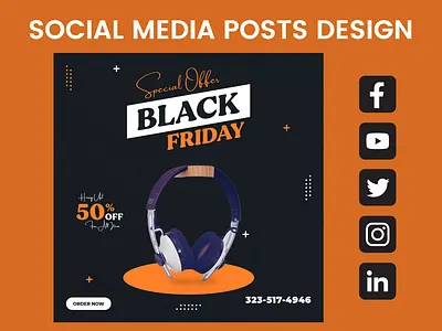 Social media posts black friday sales fb post design for marketing insta post design marketing posts designs sales posts