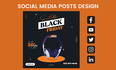 Social media posts black friday sales fb post design for marketing insta post design marketing posts designs sales posts