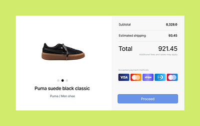 DAILY UI CHALLENGE DAY 02 - CHECKOUT PAGE branding checkoutpage daily dailyui logo product design shoes ui ux uxdesign visual design