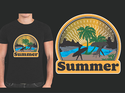 SUMMER T SHIRT DESIGN design graphic design illustration logo t shirt design typography vector