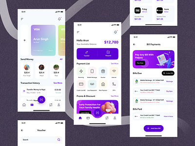 Palpay - Payment App Redesign 3d animation app appdesign bank bill payments branding design logo netbanking online onlinebankapp palpay pay payment redesign tranding uidesign uiux voucher