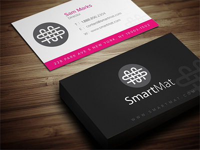 Smart Mat business card design yoga mat