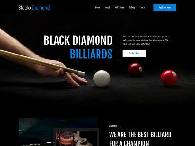 Gaming Mock-up Design billiards gaming