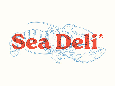 Sea Deli - Branding Elements anchor badge branding crab design graphic design illustration lobster logo seafod seaside ui