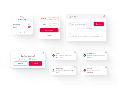 UI Components components confirm dailyui design figma hint illustration login logout mobile modals notificaiotn redesign tips ui ui components ux