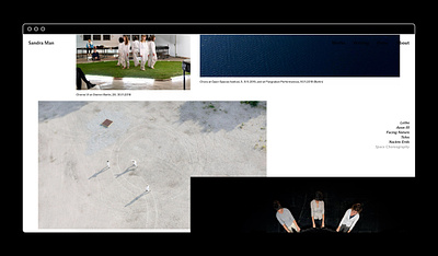 Website for Artist Sandra Man cards clean concept ui webdesign