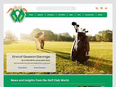Golf Club Mockup adobe xd figma golf ui us designer ux