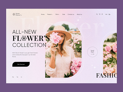 Flower Store Concept creativity fashiondesign uidesign uxdesign