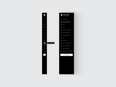 Sidebar for CRM 📇 clean design crm dashboard menu minimal product sidebar sidenav