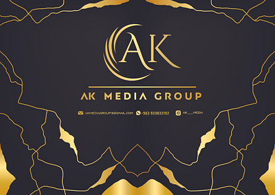 Ak Media Group branding graphic design