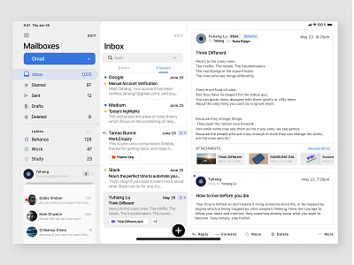 Mailbox Concept Application(7ahang Replication) app branding dailyui design email emaildesign graphic design mailbox replication ui ux uxdesign