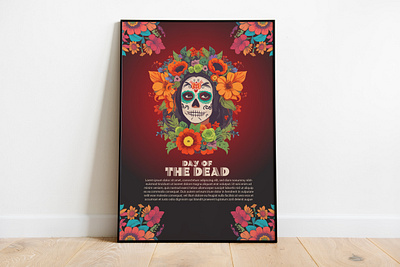 Poster design concept day of the dead branding design graphic design hoodie design poster t shirt vector