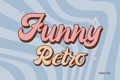 Funny Retro advertising fonts beautiful fonts birthday cards craft fonts decorative font design font illustration retro