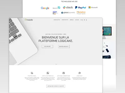 Logicake New Theme Design app art branding cms design graphic design illustration logo typography ui ux vector website