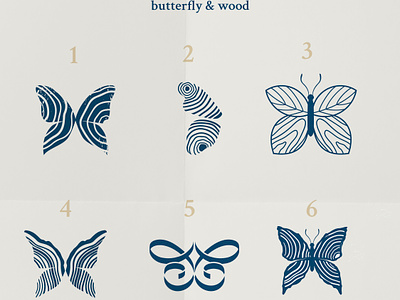 Butterfly + wood brand identity branding butterfly carpentry design logo logo design symbol