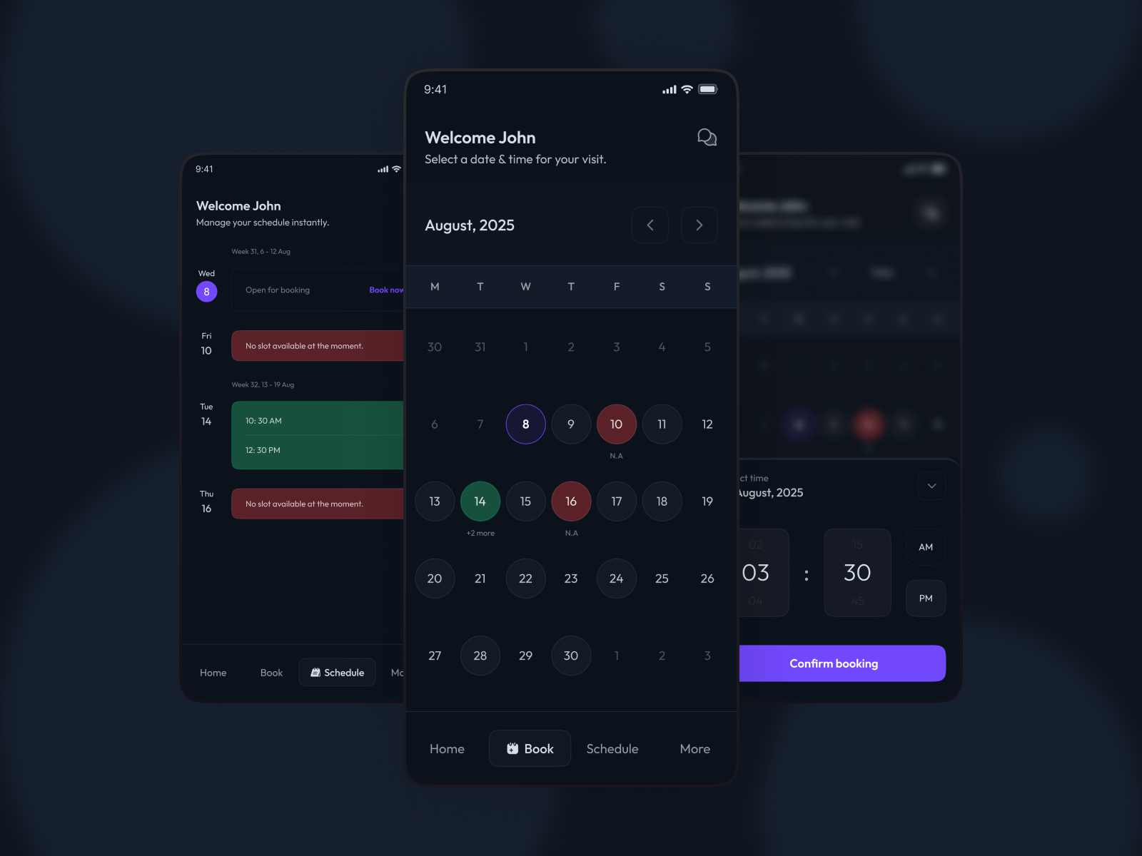 Booking app by R on Dribbble