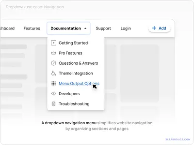 Dropdown UI: Master the Art of Efficient Selection Controls app chevron dashboard design dropdown header link menu navigation pop pop up select selected templates ui ui kit ux