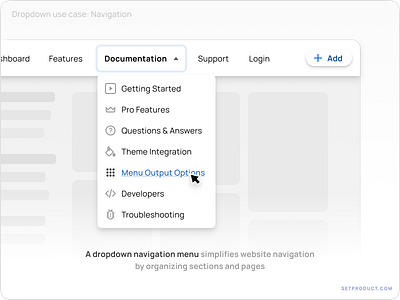 Dropdown UI: Master the Art of Efficient Selection Controls app chevron dashboard design dropdown header link menu navigation pop pop up select selected templates ui ui kit ux