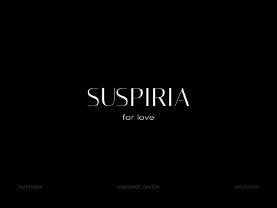 SUSPIRIA wordmark branding design graphic design logo logo design logotype vector