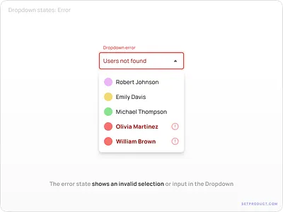 Dropdown UI: Boost Engagement with Intuitive and Clear Dropdowns active alert app border design dropdown error focus invalid notification outline select selection stroke templates ui ui kit ux web