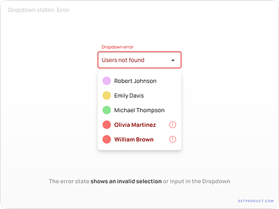 Dropdown UI: Boost Engagement with Intuitive and Clear Dropdowns active alert app border design dropdown error focus invalid notification outline select selection stroke templates ui ui kit ux web