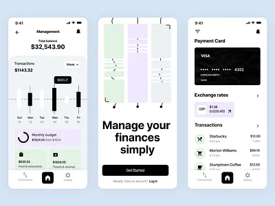 Finance App app branding dailyui finance financeapp graphic design logo ui ux