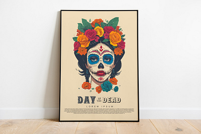Poster design concept day of the dead styles