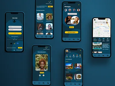 Social Networking App app design graphic design ui ux
