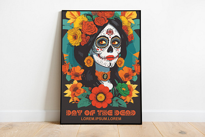 Poster design concept day of the dead styles