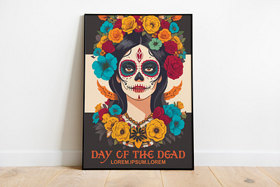 Poster design concept day of the dead styles
