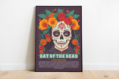 Poster design concept day of the dead styles