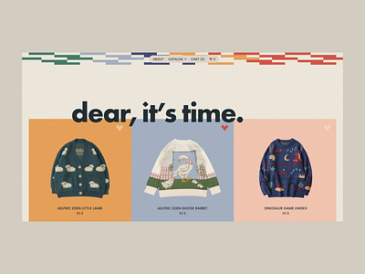 Concept for a sweater store design figma onepage personalwebsite portfolio ui uidesign web webdesign
