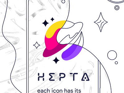 Project HEPTA android apple design google hepta icon icons ios pack package play store set