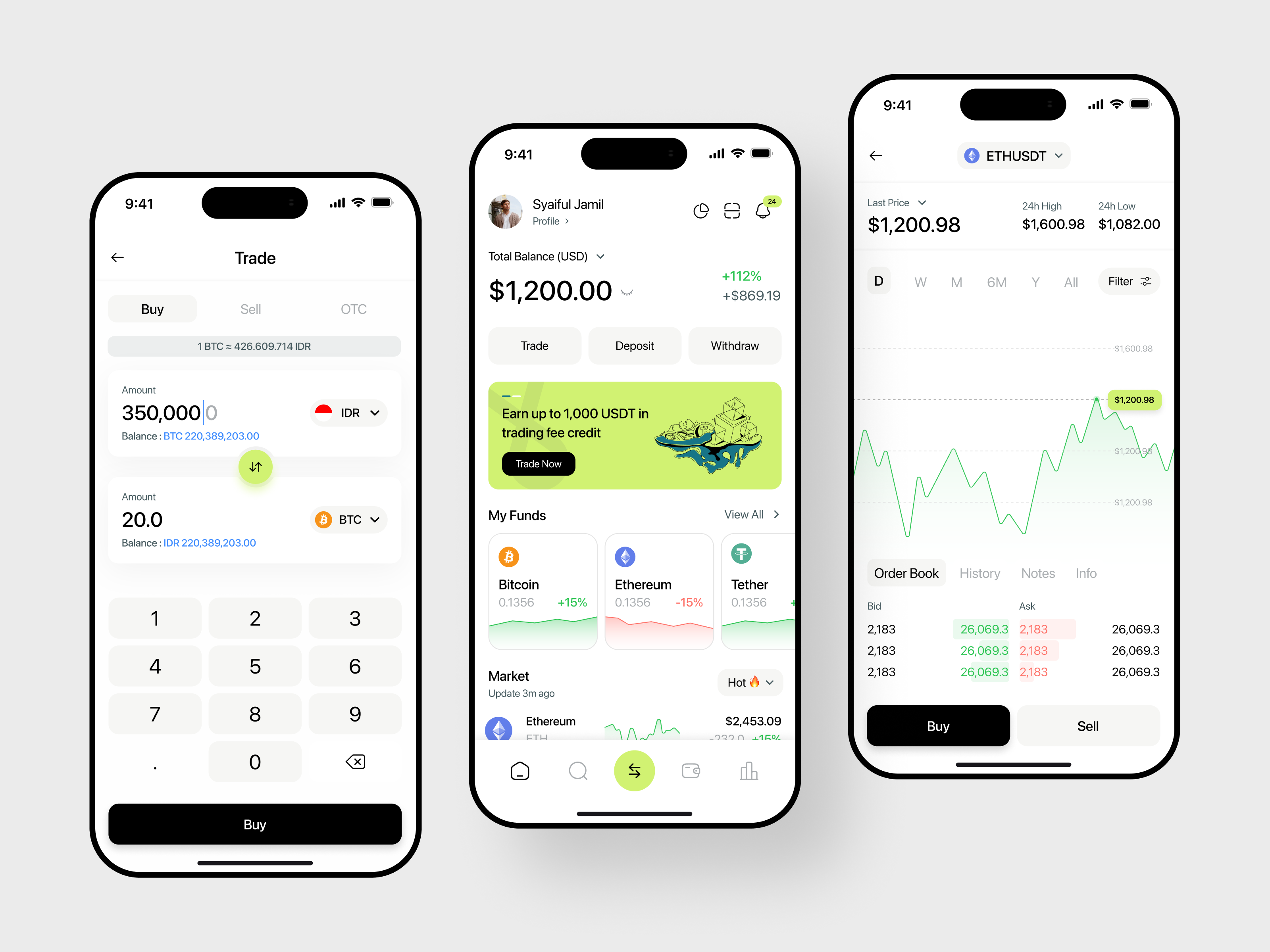 Paramore - Crypto Mobile App app app design app ui bitcoin concept crypto crypto app crypto wallet cryptocurrency design ethereum financial app interface light theme mobile mobile app mobile ui ui visual design user interface ux