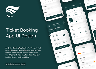 Ticket Booking App Ui Design design graphic design ui ux uxui