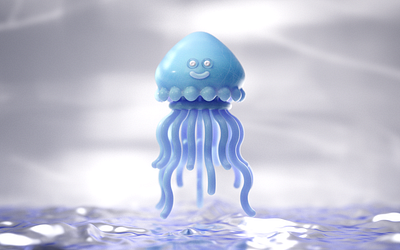 Jellyfish character eco fish jellyfish ocean toy underwater water