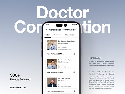 Online doctor consultation app android branding care consultation design doctor list framer health ios mobile mobile app online booking online doctor prototype saas ui uiux ux web app