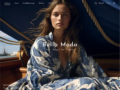 Fashion Online Store Website Design branding graphic design logo ui