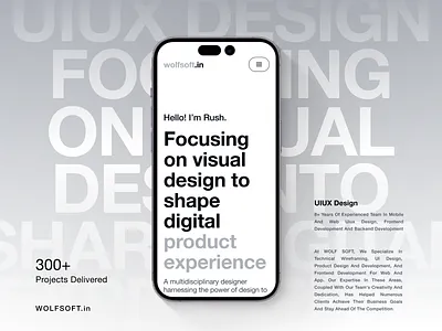 Hello i am Rushabh ai animation artificial intelligence branding framer frontend graphic design landing page logo motion graphics reviews success stories template ui uiux ux web design web flow webflow wordpress