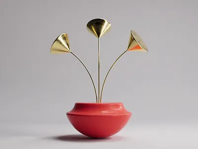 Flower animation art design flowers gif home house interior nature pot